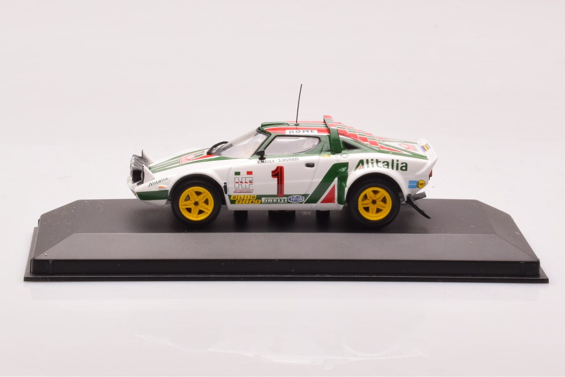 Lancia Stratos #1 S. Munari / S. Maiga Rally Monte Carlo 1977 Minichamps 1:43 430771201 Metal