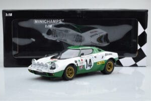 Lancia Stratos Alitalia #14 S. Munari / M. Mannucci Winners Rally Monte Carlo 1975 Minichamps 1:18 155751714 Metal - imaginea 6 din 6