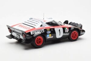 Lancia Stratos HF #1 Lancia Pirelli W. Rohrl / C. Geistdorfer Winners Dynabit Saarland Rallye 1978 Minichamps 1:18 155781701  - imaginea 2 din 6