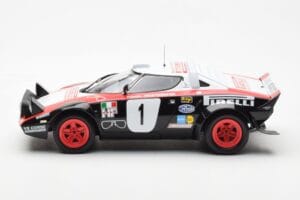 Lancia Stratos HF #1 Lancia Pirelli W. Rohrl / C. Geistdorfer Winners Dynabit Saarland Rallye 1978 Minichamps 1:18 155781701  - imaginea 3 din 6