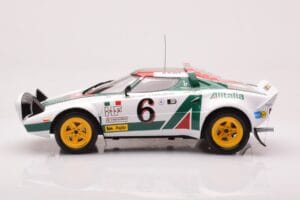 Lancia Stratos HF #6 B. Waldegård / H. Thorszelius Rally Monte Carlo 1976 IXO 1:18 18RMC162B Metal - imaginea 3 din 6