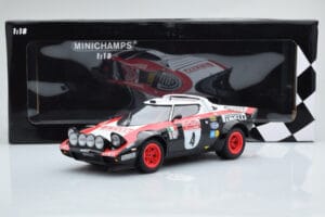 Lancia Stratos Pirelli #4 M. Alen / I. Kivimaki Winners Rally Sanremo 1978 Minichamps 1:18 155781704 Metal - imaginea 6 din 6