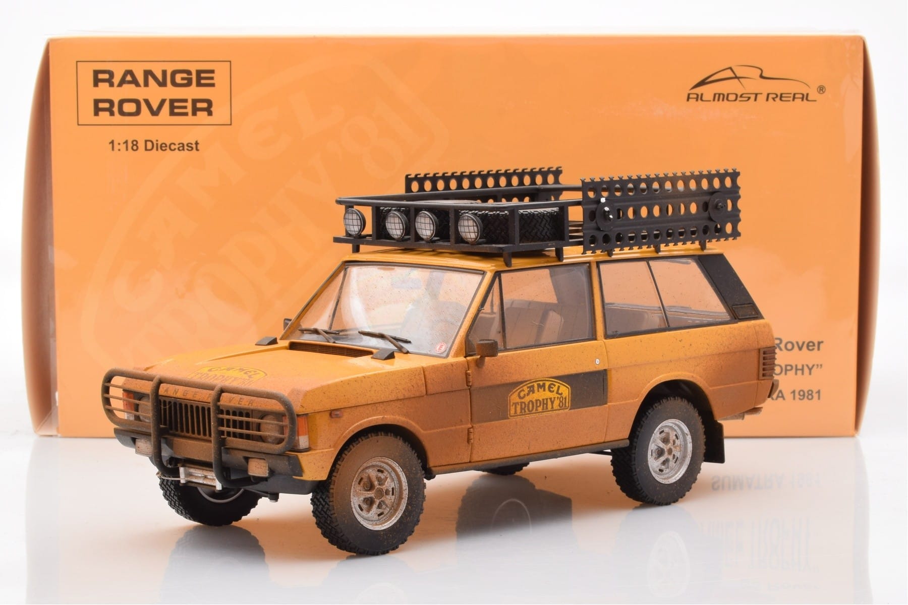 Land Rover Defender 90 Camel Trophy Sumatra 1981 Almost Real 1:18 810107 Metal - imaginea 8 din 8