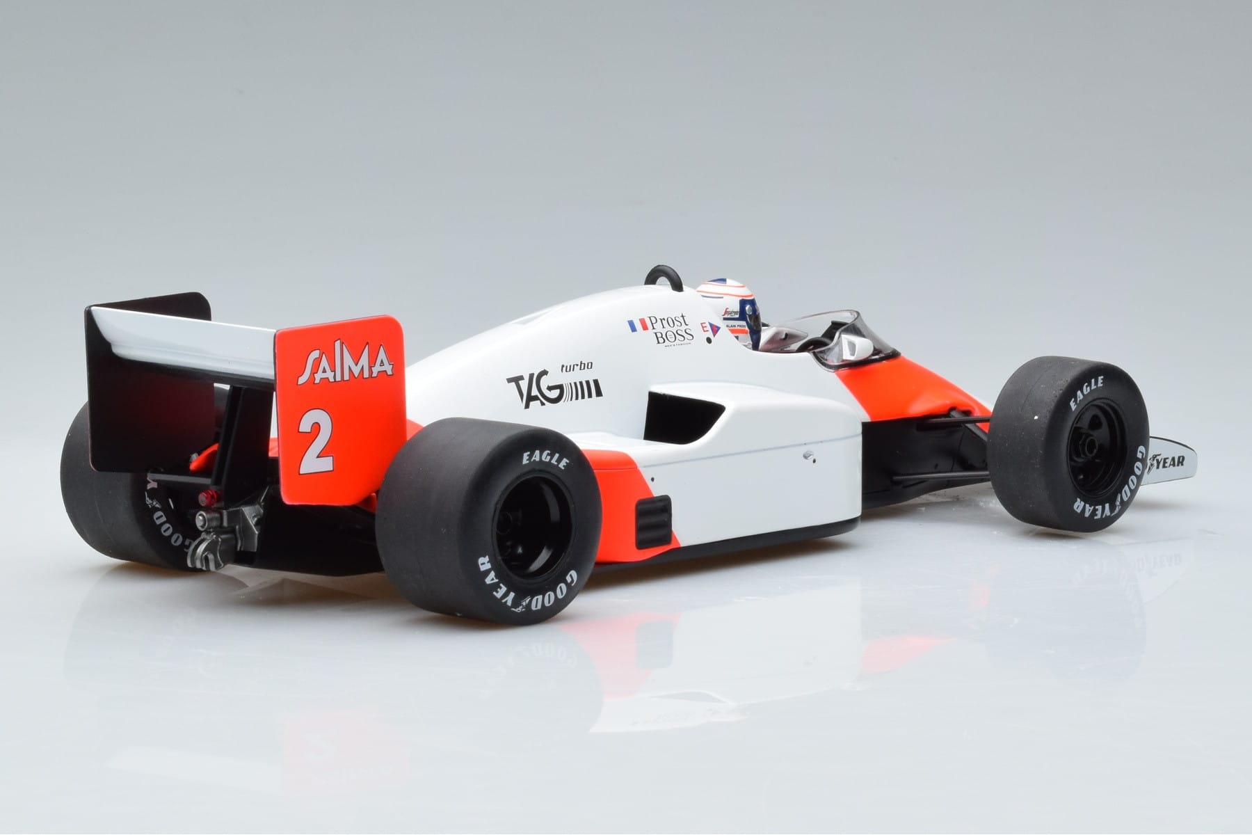 McLaren MP4/2B Marlboro #2 A. Prost Monaco GP Winner World Champion 1985 MCG 1:18 MCG18606F Metal - imaginea 2 din 6