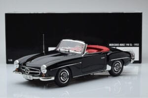 Mercedes 190 SL W121 Cabriolet Negru Minichamps 1:18 100037030 Metal - imaginea 8 din 8