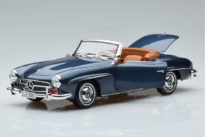 Mercedes 190 SL W121 Roadster Albastru Norev 1:18 B66040625 Metal - imaginea 2 din 8