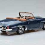 Mercedes 190 SL W121 Roadster Albastru Norev 1:18 - image 3 of 8