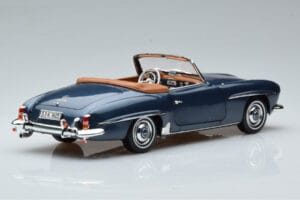 Mercedes 190 SL W121 Roadster Albastru Norev 1:18 B66040625 Metal - imaginea 3 din 8