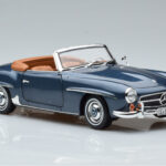 Mercedes 190 SL W121 Roadster Albastru Norev 1:18 - image 6 of 8