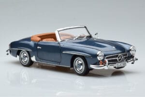 Mercedes 190 SL W121 Roadster Albastru Norev 1:18 B66040625 Metal - imaginea 6 din 8