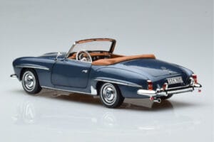 Mercedes 190 SL W121 Roadster Albastru Norev 1:18 B66040625 Metal - imaginea 7 din 8