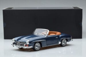 Mercedes 190 SL W121 Roadster Albastru Norev 1:18 B66040625 Metal - imaginea 8 din 8