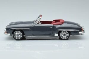 Mercedes 190 SL W121 Roadster Gri Norev 1:18 183402 Metal - imaginea 4 din 8