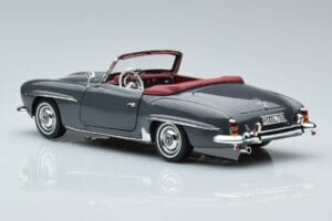 Mercedes 190 SL W121 Roadster Gri Norev 1:18 183402 Metal - imaginea 6 din 8