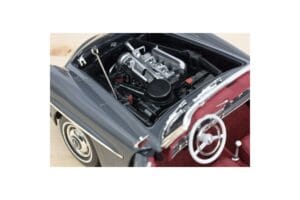 Mercedes 190 SL W121 Roadster Gri Norev 1:18 183402 Metal - imaginea 7 din 8