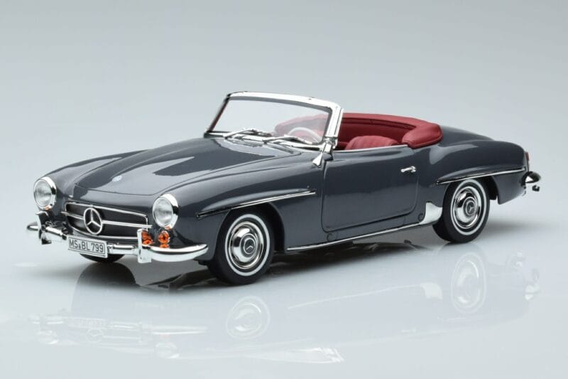 Mercedes 190 SL W121 Roadster Gri Norev 1:18 183402 Metal