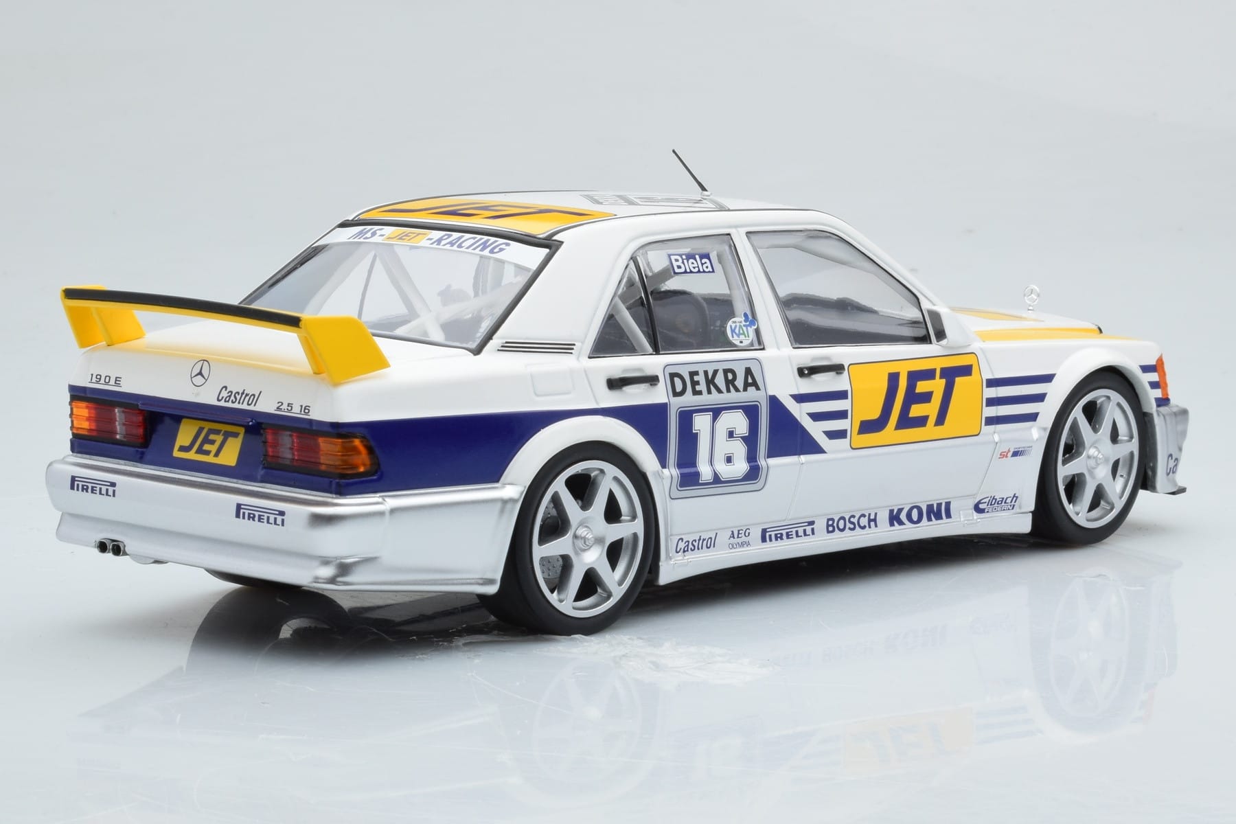 Mercedes 190E 2.5-16 W201 EVO 1 Jet #16 F. Biela Team Ms-Jet Racing DTM 1990 Minichamps 1:18 155903616 Metal - imaginea 2 din 6