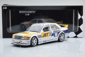Mercedes 190E 2.5-16 W201 EVO 1 Jet #16 F. Biela Team Ms-Jet Racing DTM 1990 Minichamps 1:18 155903616 Metal - imaginea 6 din 6