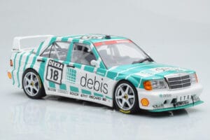 Mercedes 190E 2.5-16 W201 EVO 2 Debis #18 F. Giroix Team Zackspeed DTM 1991 Minichamps 1:18 155913618 Metal - imaginea 4 din 6