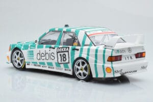 Mercedes 190E 2.5-16 W201 EVO 2 Debis #18 F. Giroix Team Zackspeed DTM 1991 Minichamps 1:18 155913618 Metal - imaginea 5 din 6