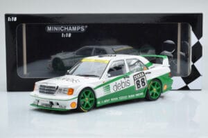 Mercedes 190E 2.5-16 W201 EVO 2 Debis #88 B. Schneider Team Zackspeed DTM 1991 Minichamps 1:18 155913688 Metal - imaginea 6 din 6