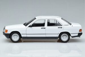 Mercedes 190 E W201 Alb Norev 1:18 183820 Metal - imaginea 4 din 7