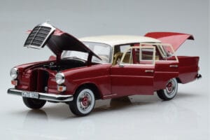 Mercedes 200 W110 Roșu Norev 1:18 183706 Metal - imaginea 2 din 7