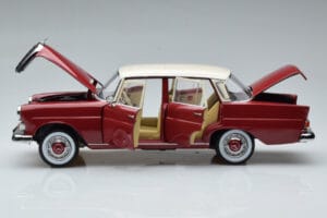 Mercedes 200 W110 Roșu Norev 1:18 183706 Metal - imaginea 4 din 7