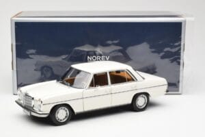 Mercedes 200 W115 Alb Norev 1:18 183770 Metal - imaginea 8 din 8