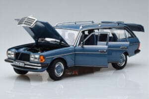Mercedes 200T S123 Albastru Norev 1:18 183737 Metal - imaginea 2 din 7