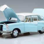 Mercedes 220 S W111 Albastru Norev 1:18 183920 Metal - image 2 of 7
