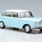 Mercedes 220 S W111 Albastru Norev 1:18 183920 Metal - image 5 of 7