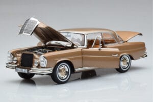 Mercedes 250 SE Coupe W111 Auriu Metalizat Norev 1:18 183759 Metal - imaginea 2 din 7