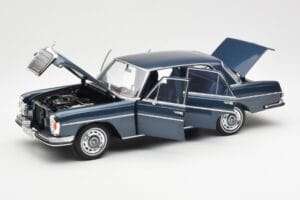 Mercedes 280 SE W108 Albastru Închis Metalizat Norev 1:18 183534 Metal - imaginea 2 din 8