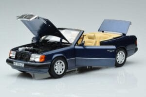 Mercedes 300 CE-24 A124 Cabriolet Nautical Albastru Ediție Limitată Norev 1:18 183879 Metal - imaginea 2 din 7