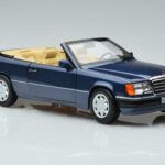 Mercedes 300 CE-24 A124 Cabriolet Nautical Albastru Ediție Limitată Norev 1:18 183879 Metal - image 5 of 7