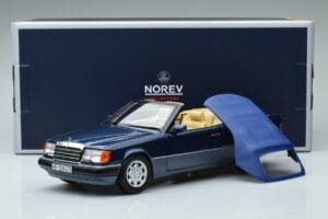 Mercedes 300 CE-24 A124 Cabriolet Nautical Albastru Ediție Limitată Norev 1:18 183879 Metal - imaginea 7 din 7