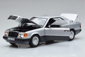 Mercedes 300 CE-24 C124 Coupe Argintiu Norev 1:18 183880 Metal - imaginea 2 din 7