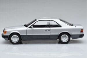 Mercedes 300 CE-24 C124 Coupe Argintiu Norev 1:18 183880 Metal - imaginea 4 din 7