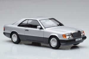 Mercedes 300 CE-24 C124 Coupe Argintiu Norev 1:18 183880 Metal - imaginea 5 din 7