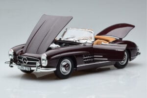 Mercedes 300 SL W198 Roadster Roșu Norev 1:18 183891 Metal - imaginea 2 din 8