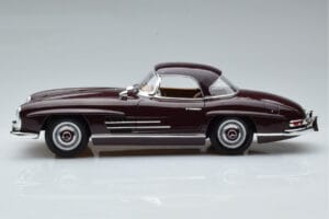 Mercedes 300 SL W198 Roadster Roșu Norev 1:18 183891 Metal - imaginea 4 din 8