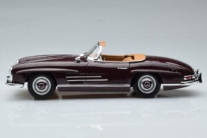 Mercedes 300 SL W198 Roadster Roșu Norev 1:18 183891 Metal - imaginea 5 din 8