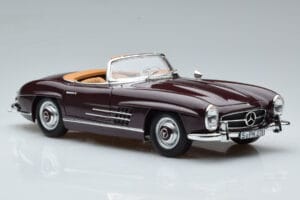 Mercedes 300 SL W198 Roadster Roșu Norev 1:18 183891 Metal - imaginea 6 din 8