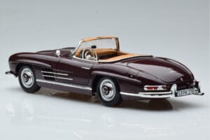 Mercedes 300 SL W198 Roadster Roșu Norev 1:18 183891 Metal - imaginea 7 din 8