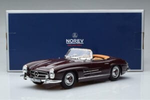Mercedes 300 SL W198 Roadster Roșu Norev 1:18 183891 Metal - imaginea 8 din 8