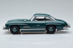 Mercedes 300 SL W198 Gullwing Verde Norev 1:18 183851 Metal - imaginea 4 din 7