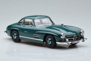 Mercedes 300 SL W198 Gullwing Verde Norev 1:18 183851 Metal - imaginea 5 din 7