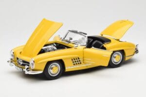 Mercedes 300 SL W198 Roadster Galben Norev 1:18 B66040669 Metal - imaginea 2 din 8