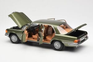 Mercedes 450SEL 6.9 W116 Verde Metalizat Norev 1:18 183455 Metal - imaginea 5 din 8